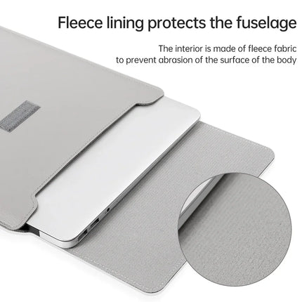 PU Leather Laptop Sleeve for MacBook 13 14 16 15 Inch by zapcart