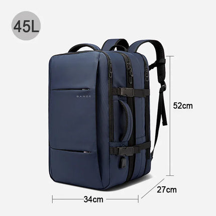 Bange Expandable Men's Waterproof 17.3in Laptop Backpack by zapcart