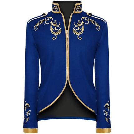 Qj Cinga Mens Halloween Jacket Embroidered Zipper Coat by zapcart