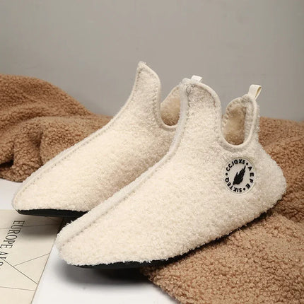 YRZLCN Winter Slippers for Men Women Non Slip Warm Plush by zapcart
