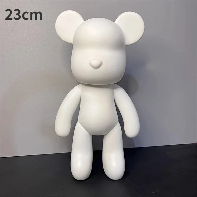 Bearbrick DIY Sculpture For Parents And Kids Paintable Gift by zapcart
