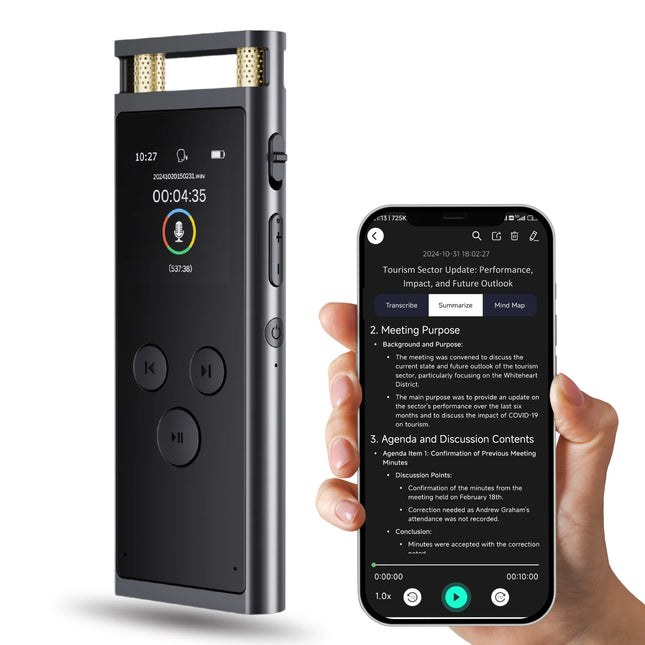 FoCase Rec AI Voice Recorder 64GB Transcription Pro by zapcart