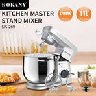 Houselin Dough Kneader Stand Mixer 1700W 6 Speeds Home by zapcart