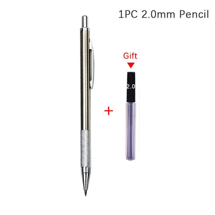 Mechanical Pencil Set 0.3 to 2.0mm Full Metal for Artists by zapcart