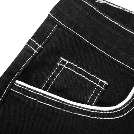 ZHANLINWUCN Mens Elastic Straight Jeans High Quality by zapcart