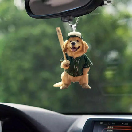Choice 2D Acrylic Car Pendant for Drivers Dog Cat Lovers by zapcart