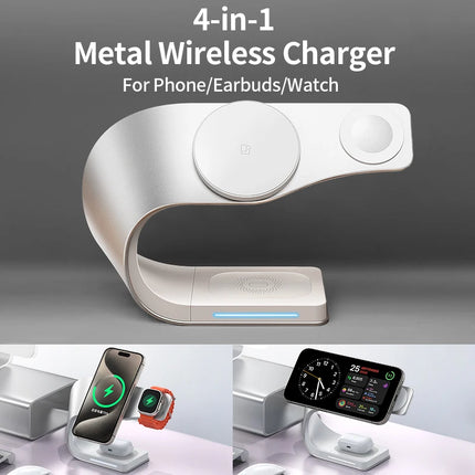 4 In 1 Magnetic Wireless Charger iPhone AirPods Watch by zapcart