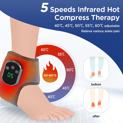 DearBeauty Electric Heated Ankle Massager For Pain Relief by zapcart