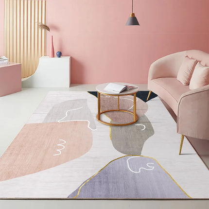 Custom Nordic Light Luxury Living Room Rug Plush For Homes by zapcart