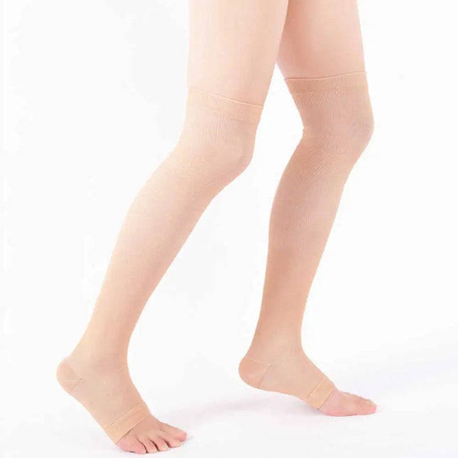 HDRSMTMED Varicose Vein Compression Socks OpenToe Knee Care by zapcart