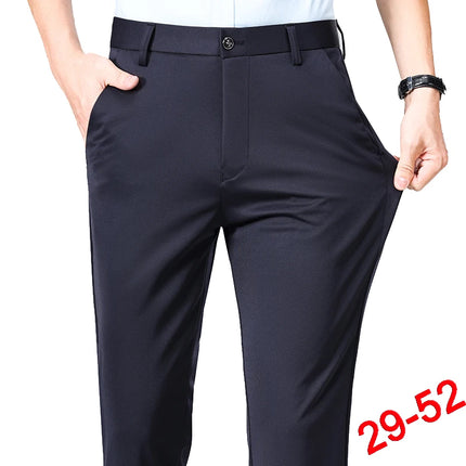Plus Size Men Dress Pants ENWEIGECN Black Stretch Formal by zapcart