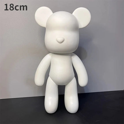 Bearbrick DIY Sculpture For Parents And Kids Paintable Gift by zapcart