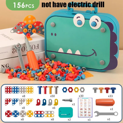 Kids Electric Drill Tool Set 3D Puzzle Educational Toy by zapcart