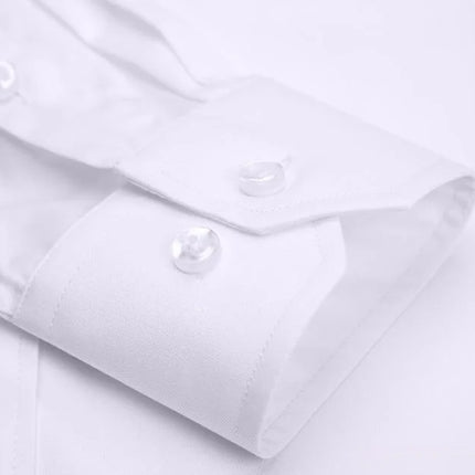 CN Zhejiang Men Formal Shirt Long Sleeve Anti Wrinkle White by zapcart