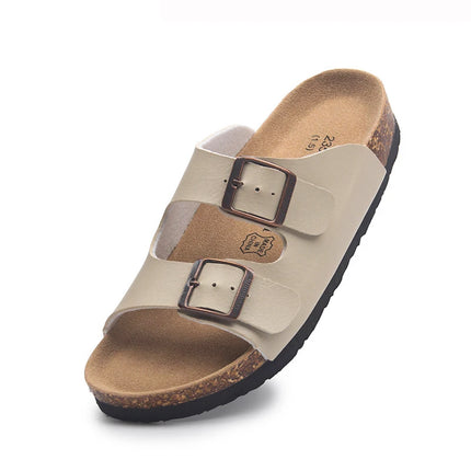 Hecrafted Mens Slippers Summer Classic Buckle Breathable by zapcart