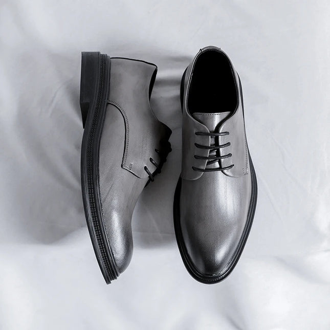 Height Boosting Men's Formal Oxford Shoes 3 6 8cm Elevate by zapcart