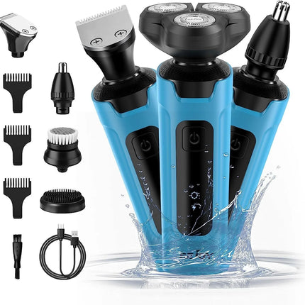 SEJOY 3 In 1 Mens Electric Shaver Waterproof Nose Trimmer