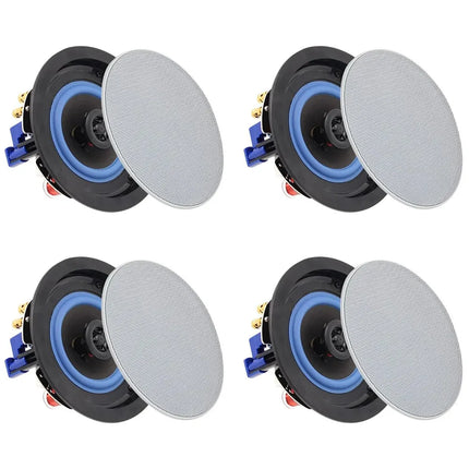 Herdio 4 Inch 320W 2 Way Bluetooth Ceiling Speakers Theater by zapcart