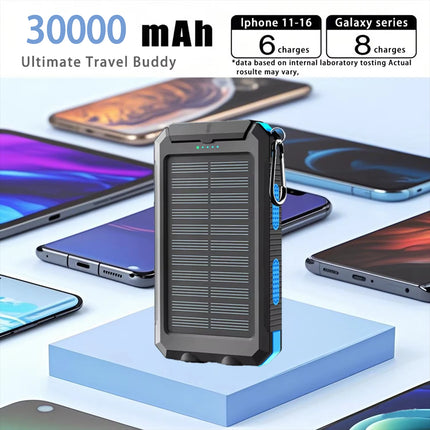 GaiaRay 30000mAh Solar Power Bank Dual USB Waterproof by zapcart