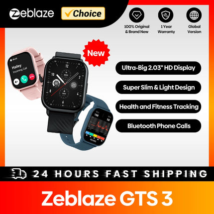 Zeblaze GTS 3 Voice Calling Smart Watch For Fitness by zapcart