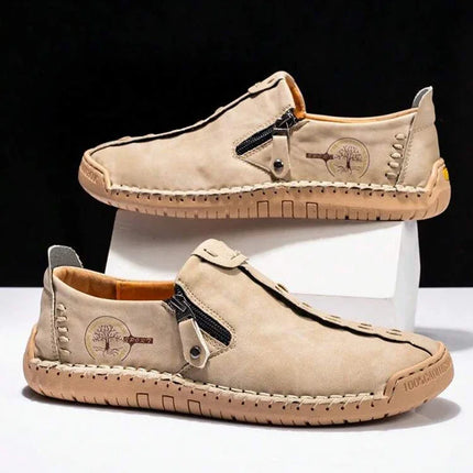 Brangdy Leather Men Slip On Breathable Loafers Plus Size by zapcart