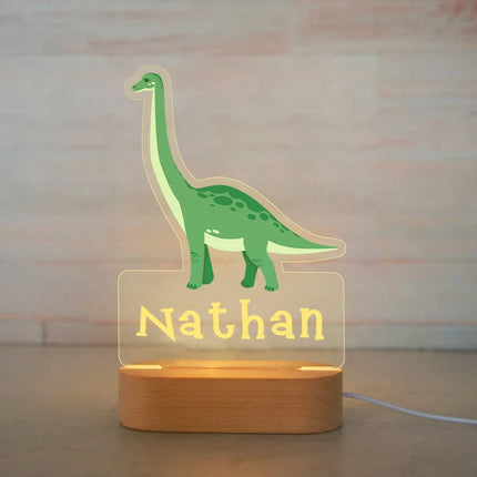 Personalized Kids Animal Night Light Custom Name Lamp by zapcart