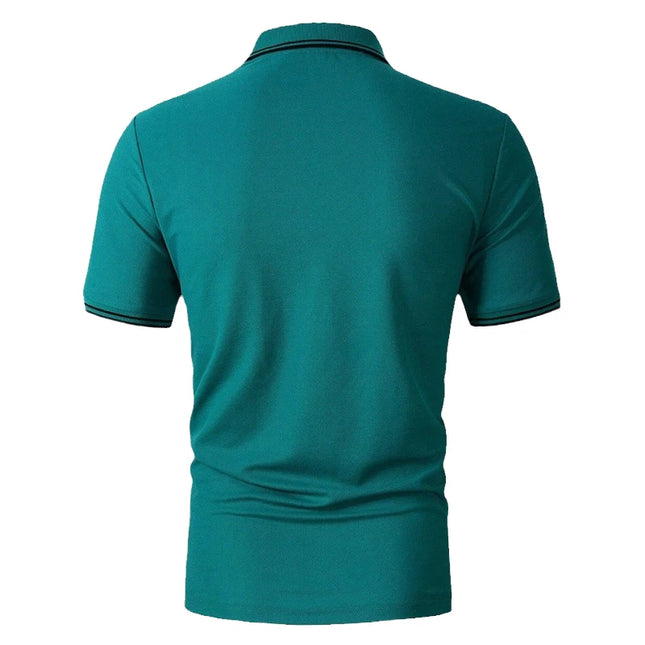 Anhui Choice Men Polo Shirt Breathable Logo Print Golf by zapcart
