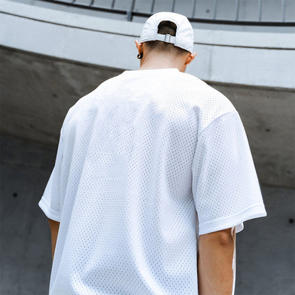 Muscleguys Mens Oversized Quick Dry Breathable Gym Tee by zapcart