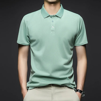 Mens Polo Shirt Short Sleeve Breathable Comfort CN Zhejiang by zapcart