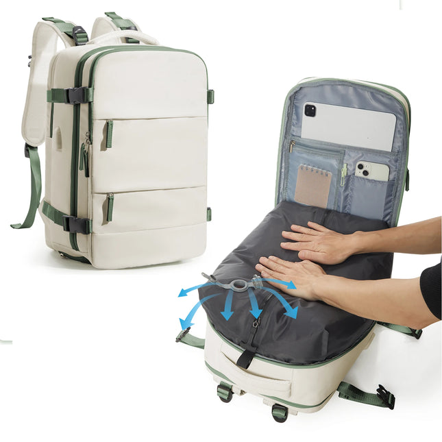 FLCCCN Unisex Vacuum Backpack With Pump Waterproof Travel by zapcart