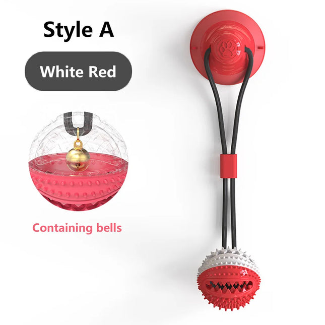 Dogs Food Toys Silicon Suction Cup Tug Interactive Dog Ball Toy For Pet Chew Bite Tooth Cleaning Toothbrush Feeding Pet Supplies by zapcart