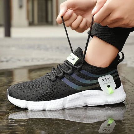 Big Running Men Breathable Lightweight Running Shoes by zapcart