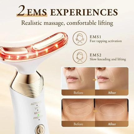 Neck Beauty Device For Women EMS Lifting 5 Color Photon by zapcart