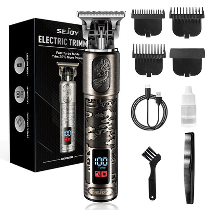 Sejoy Men Hair Clipper Kit Cordless Rechargeable Trimmer