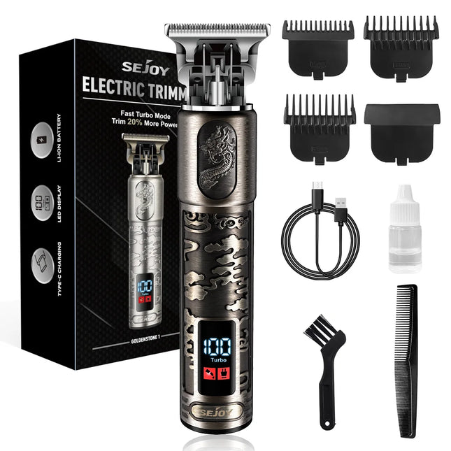 Sejoy Men Hair Clipper Kit Cordless Rechargeable Trimmer