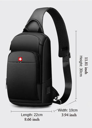 Swiss Military Men's Laptop Backpack 17 Inch Waterproof by zapcart