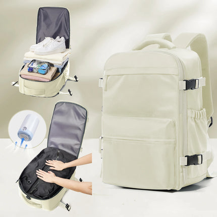 FLCCCN Vacuum Backpack 35L Expandable Travel Laptop Bag by zapcart