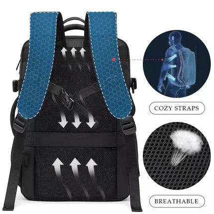 Bange Expandable Men's Waterproof 17.3in Laptop Backpack by zapcart