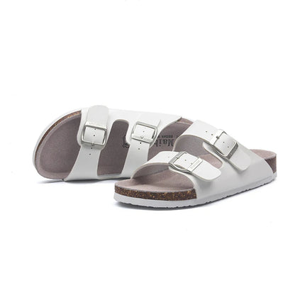Hecrafted Mens Slippers Summer Classic Buckle Breathable by zapcart