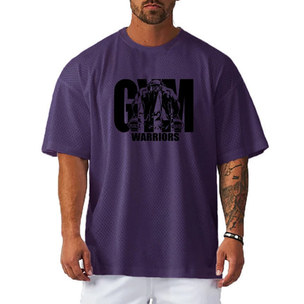 Muscleguys Mens Oversized Quick Dry Breathable Gym Tee by zapcart