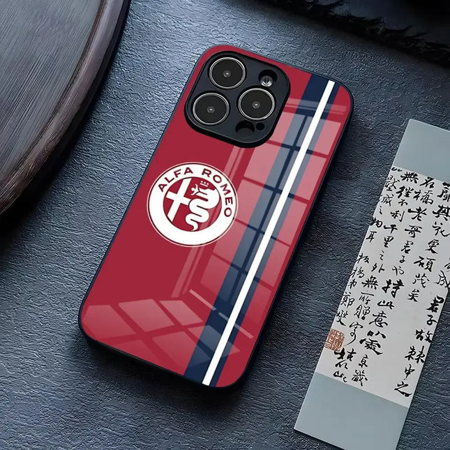 Sport Car Phone Case For iPhone Glass Frame RRomeos by zapcart