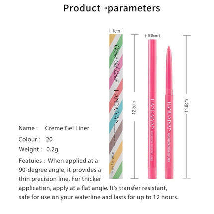 Korean Matte Eyeliner Gel Pencil Easy To Wear Women by zapcart