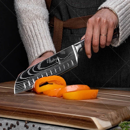 Choice Damascus Chef Knife Set With Cover For Professionals by zapcart