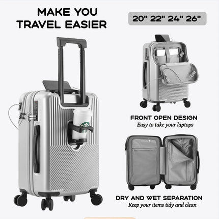 RSRDDYCN Unisex USB Charging Luggage Set TSA Lock by zapcart