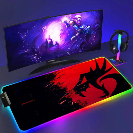 Redragon RGB Gaming Mouse Pad Non Slip Luminous Surface by zapcart