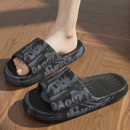 QYCKABY Mens Slippers Anti Slip Cozy Soft Indoor Slides