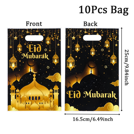 QIFUCN Eid Mubarak Gift Bags Plastic Treat Muslim Ramadan by zapcart