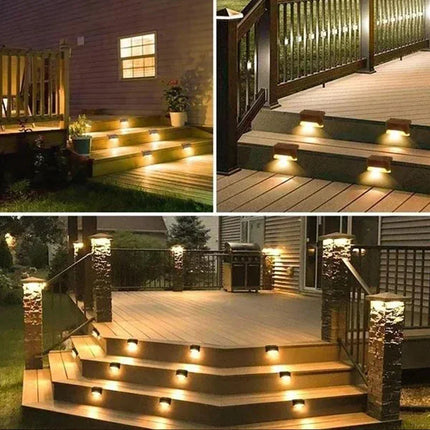 Solar Deck Lights Outdoor Waterproof LED By Super Cheese by zapcart