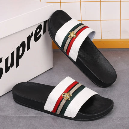 QZHSMY Mens Sandals Lightweight Comfort Flip Flops