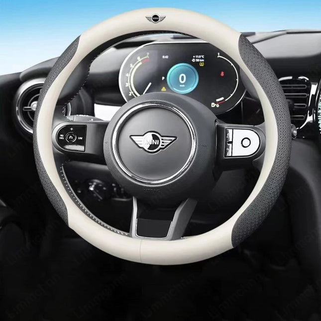 Mini Cooper Steering Wheel Cover With Car Logo Fits F54 F55 by zapcart